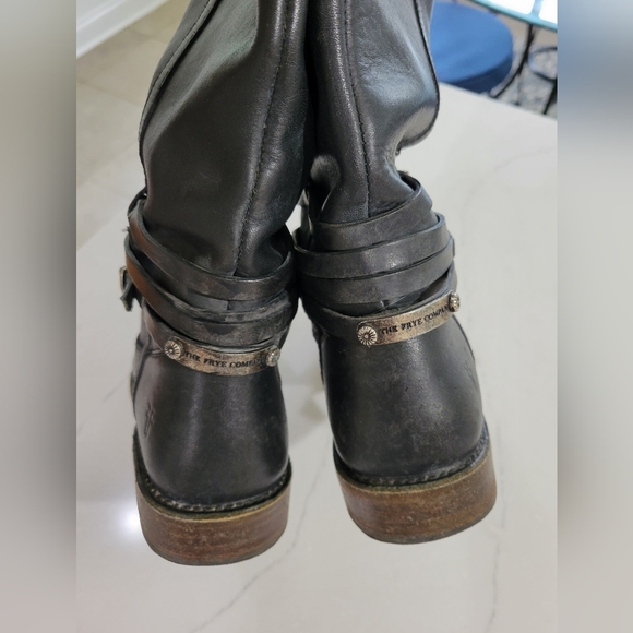 Frye Shirley riding plate boot, Black - Picture 5 of 15